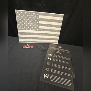 Rear Back Middle Window American Flag Vinyl Decal Fits Dodge Ram 2009-2022